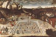 CRANACH, Lucas the Elder The Fountain of Youth (mk08) oil painting reproduction